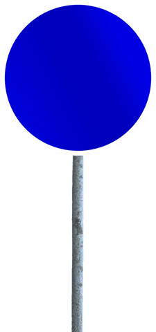 blue circle road sign mockup on transparent background - Download Free Stock Videos Pikwizard.com