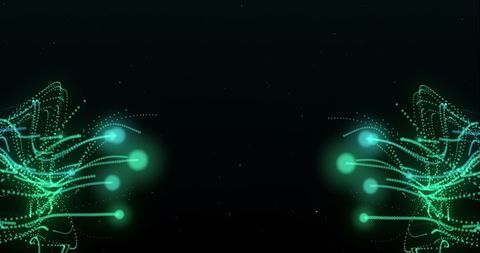 Mystical Green and Blue Energy Currents on Dark Background - Download Free Stock Images Pikwizard.com