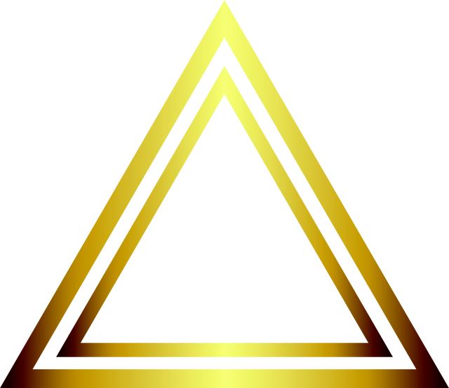 Transparent GradientOutlined Geometric Triangle Icons in Gold - Download Free Stock Videos Pikwizard.com