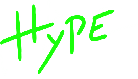 neon green hype graphic on transparent background - Download Free Stock Videos Pikwizard.com
