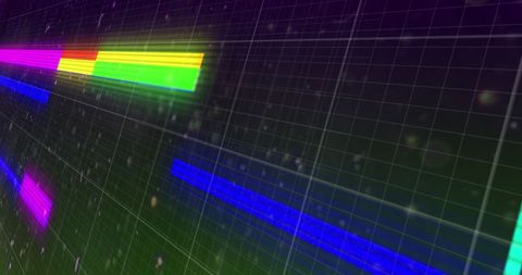 Colorful Digital Scope on Grid Background Representing Data Communication - Download Free Stock Images Pikwizard.com