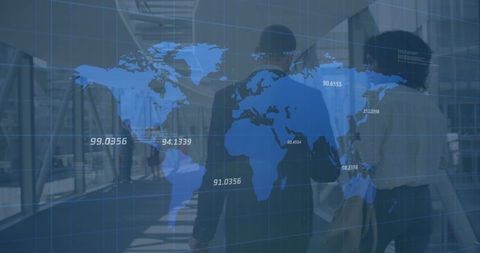Global Business Connections and Data Processing Diagram - Download Free Stock Images Pikwizard.com