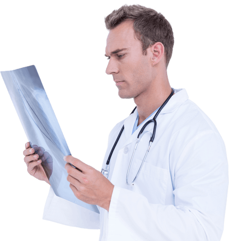 Transparent Male Doctor Examining X-ray Image - Download Free Stock Videos Pikwizard.com
