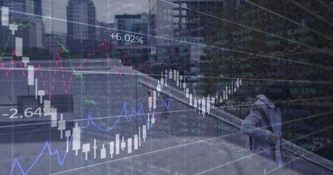 Businesswoman Analyzing Financial Data with Mixed Reality Interface - Download Free Stock Images Pikwizard.com