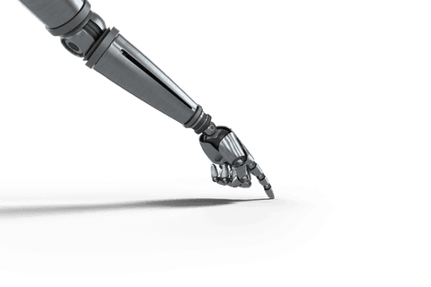 Transparent Robotic Arm Pointing with Precision on Isolated Background - Download Free Stock Videos Pikwizard.com