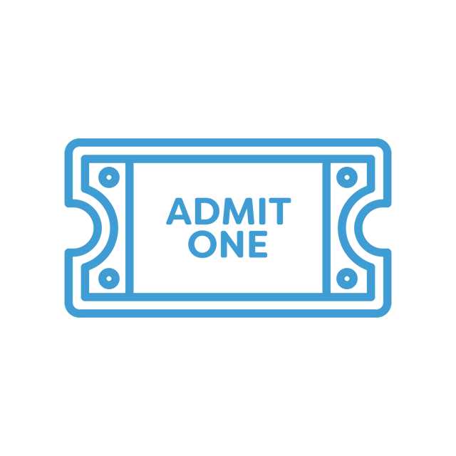 Transparent Vector Illustration of Ticket with Admit One Text - Download Free Stock Videos Pikwizard.com