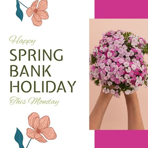 Spring bank holiday celebration with vibrant flowers