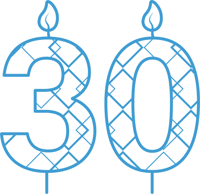 Transparent 30 Candle Illustration for Birthday and Celebration - Download Free Stock Videos Pikwizard.com