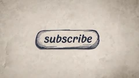 Hand-drawn Subscribe Button Scaling and Animating on Vintage Parchment Background
