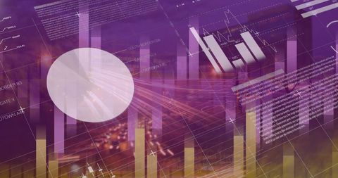 Futuristic Traffic Data Analysis with Infographics - Download Free Stock Images Pikwizard.com