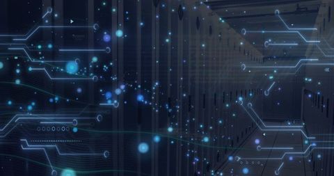 Digital Data Processing with Circuit Board Graphics - Download Free Stock Images Pikwizard.com