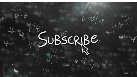 Animated Subscribe Button with Math Equations Background
