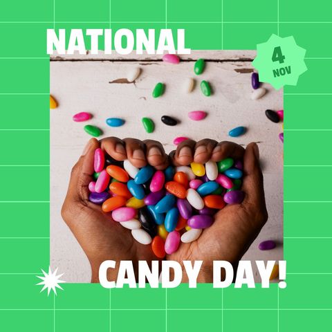 hands holding colorful jelly beans for national candy day celebration - Download Free Stock Templates Pikwizard.com