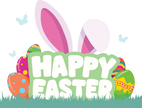 Happy Easter Greetings with Decorative Eggs on Transparent Background - Download Free Stock Videos Pikwizard.com