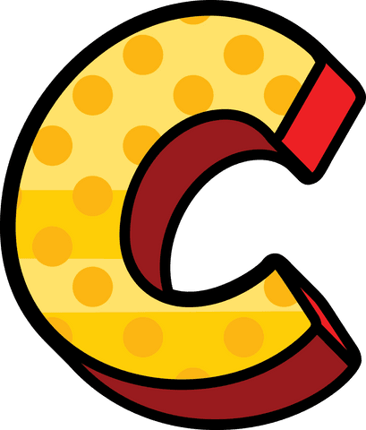 creative polka dot letter c on transparent background - Download Free Stock Videos Pikwizard.com