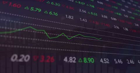 Stock Market Data with Digital Overlay Caesarating Cityscape - Download Free Stock Images Pikwizard.com
