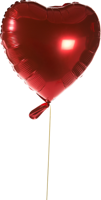 Red Heart Shaped Balloon on Transparent Background - Download Free Stock Videos Pikwizard.com