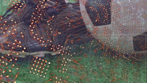 Fusion of Soccer and Digital Technology Visual Concept