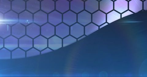 Futuristic hexagon pattern with digital connectivity theme