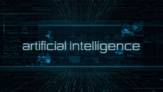 Futuristic Interface Displaying Artificial Intelligence Concept