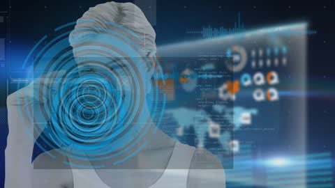 Augmented Reality Concept with Virtual Screens and Code