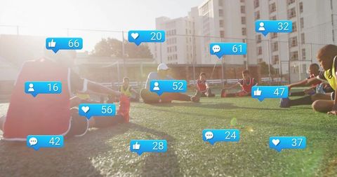 Social Media Engagement in Youth Soccer Training Session