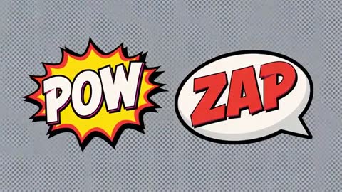 Comic-style Animation with Dynamic POW and ZAP Effects