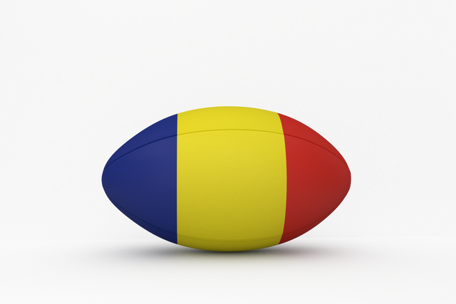 Colorful Rugby Ball Transparent with Romanian Flag - Download Free Stock Videos Pikwizard.com