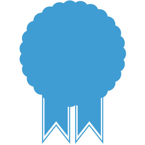 blue award ribbon emblem with transparent background - Download Free Stock Videos Pikwizard.com