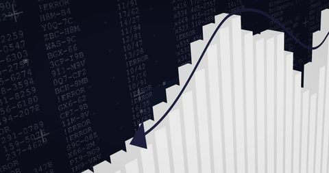 Graph with Data Background Highlighting Market Trends - Download Free Stock Images Pikwizard.com