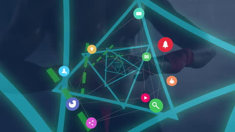 Digital Network Interface with Athletic Concept