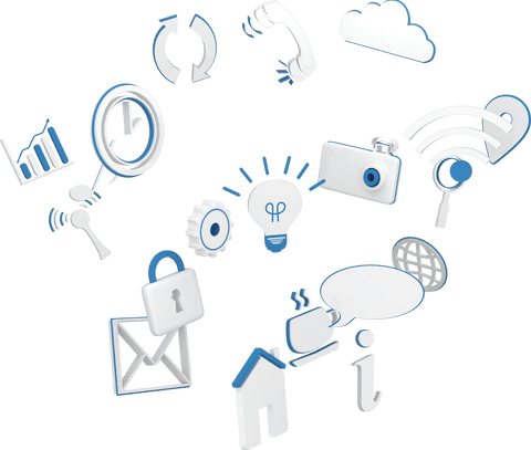 transparent internet icons with 3d wifi and security symbols - Download Free Stock Videos Pikwizard.com