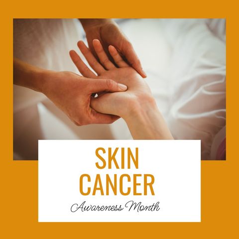 Skin Cancer Awareness Month Promotional Poster with Massage - Download Free Stock Templates Pikwizard.com