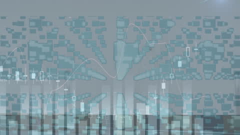 Cyber Security Data Visualization with Padlock Icon