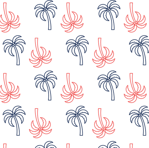 colorful palm tree pattern with transparent background - Download Free Stock Videos Pikwizard.com