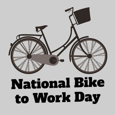 national bike to work day bicycle graphic for eco-friendly commuting - Download Free Stock Templates Pikwizard.com