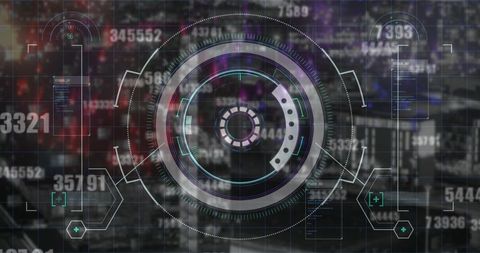 Futuristic Interface with Digital Scanner and Numeric Data - Download Free Stock Images Pikwizard.com