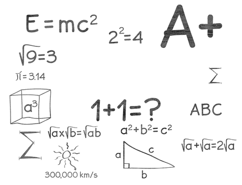 Mathematical Equations on Transparent Vector Illustration - Download Free Stock Videos Pikwizard.com