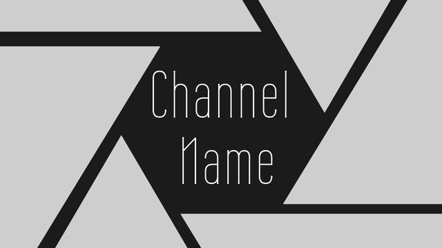 Sleek Modern Geometric Channel Name Template - Download Free Stock Templates Pikwizard.com