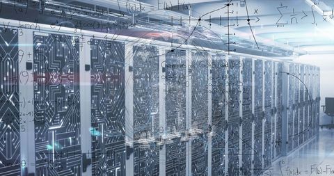 Innovative Data Processing in Futuristic Server Room Concept - Download Free Stock Images Pikwizard.com