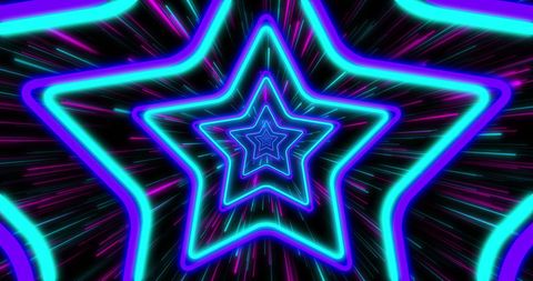 Hypnotic Neon Star Pattern With Motion Illusion Effect - Download Free Stock Images Pikwizard.com