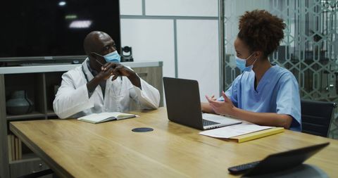 Healthcare Professionals Connecting on Pandemic Strategy - Download Free Stock Images Pikwizard.com
