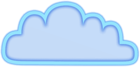 Modern Vector Art Blue Cloud Transparent Icon - Download Free Stock Videos Pikwizard.com