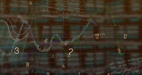 Financial Data Analysis with Graphs and Symbols - Download Free Stock Images Pikwizard.com