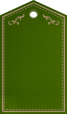elegant green tag with ornate gold details and transparent copy space - Download Free Stock Videos Pikwizard.com