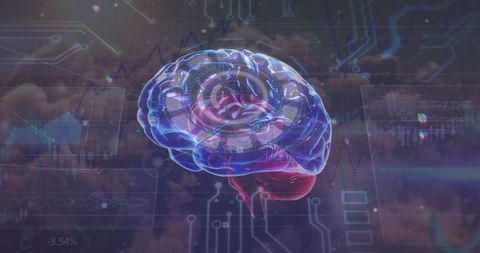 Neural Technologies Connecting Digital Brain and Circuitry - Download Free Stock Images Pikwizard.com