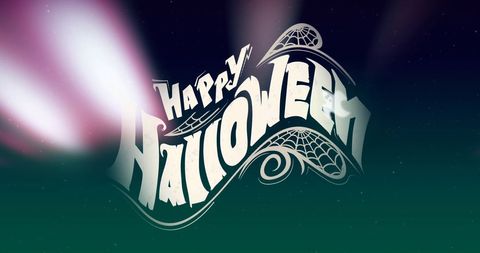 Creative happy halloween design with light effects