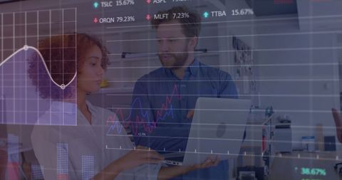 Diverse Professionals Analyzing Graphs and financial Metrics - Download Free Stock Images Pikwizard.com