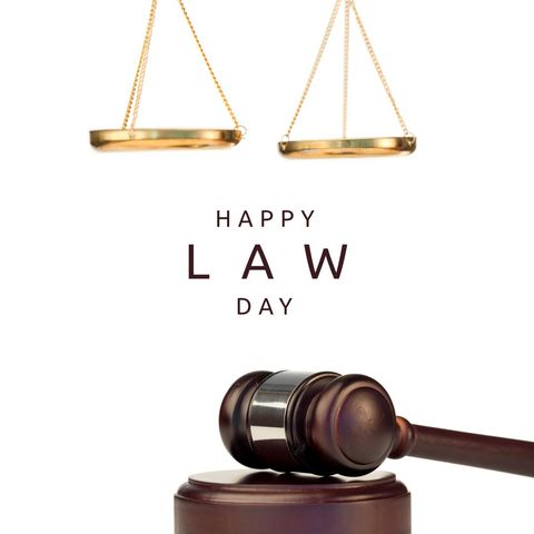 law day celebration with judge's gavel and scales of justice - Download Free Stock Templates Pikwizard.com