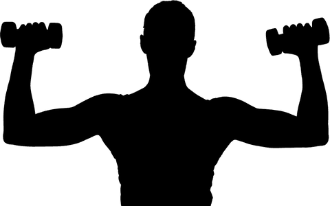 this transparent illustration depicts a silhouette of a woman lifting dumbbells. ideal for use in fitness and workout designs, this image emphasizes strength, activity, and healthy living. suitable for digital content, advertising fitness programs, or promoting wellness products.